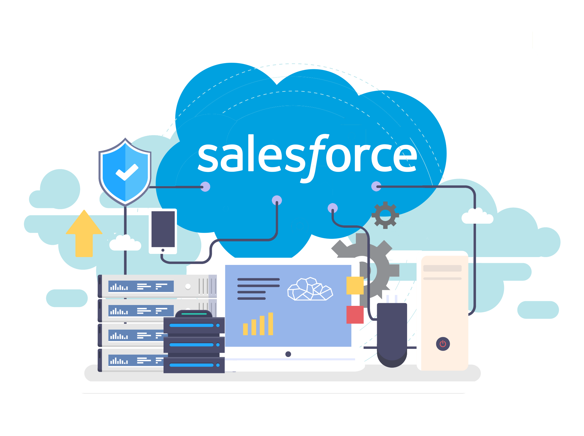 cloud-computing-vector-salesforce